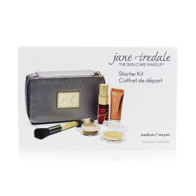 Starter Kit (6 Pieces): 1xPrimer &amp; Brighter, 1xLoose Mineral Powder, 1xMineral Foundation - # Medium