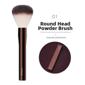 Hourglass Makeup Brush All Kinds Eyeshadow Foundation Concealer Powder Bronzer Blusher Eyeliner Retractable Professional Brushes (Handle Color: 01)