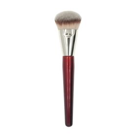 1pc 101 Contoured Foundation Makeup brushes Angled Liquid Base Concealer Make up brushes Red wood handle cosmetic tools 506 (Handle Color: 101)